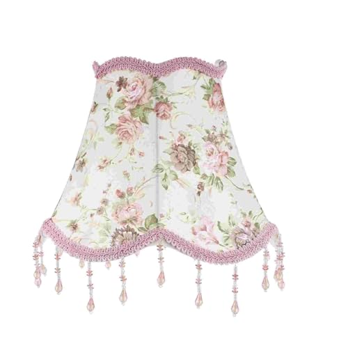 NZBZKKNBCP Rosa Vintage Lampenschirme Retro Schreibtisch Lampenschirm Tischleuchte Schatten Kleine Lampenschirme Beleuchtung Zubehör Lampenabdeckung Stoff Lampenschirm NZBZKKNBCP Rosa Vintage Lampenschirme Retro Schreibtisch Lampenschirm Tischleuchte Schatten Kleine Lampenschirme Beleuchtung Zubehör Lampenabdeckung Stoff Lampenschirm von NZBZKKNBCP