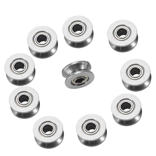 NZBZMBTTVF 10 Stück V624ZZ V-Nut-Kugellagerriemenscheibe for Schienenschienen-Linearbewegungssystem 4 x 13 x 6 mm Rollenrad-Kugellager Lager NZBZMBTTVF 10 Stück V624ZZ V-Nut-Kugellagerriemenscheibe for Schienenschienen-Linearbewegungssystem 4 x 13 x 6 mm Rollenrad-Kugellager Lager von NZBZMBTTVF