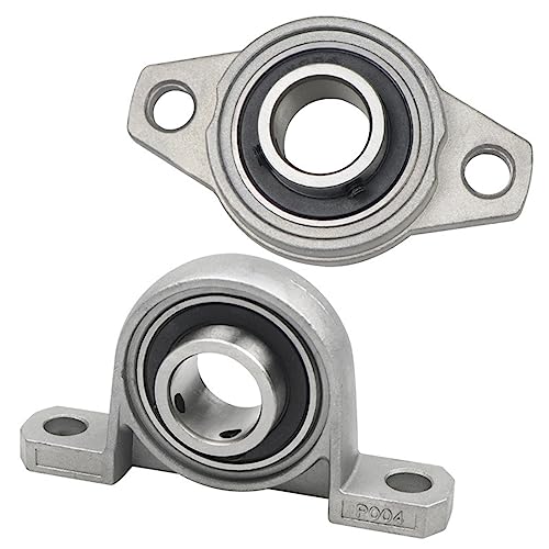 NZBZTMLCYK 5 Stück Zinklegierung Durchmesser 8 mm bis 30 mm Bohrung Kugellager Stehlager montierte Unterstützung Kfl08 Kfl000 Kfl001 Kp08 Kp000 Kp001 Kp002 Lager(Kfl005 25mm) von NZBZTMLCYK