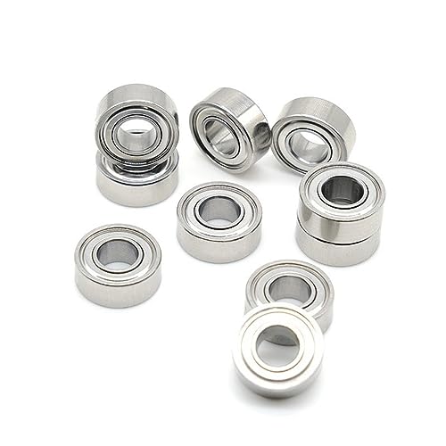 NZBZTMLCYK Edelstahl-Lager der Güteklasse P4 SR3ZZ Hochgeschwindigkeits-Lager, leise, 4,76 x 12,7 x 4,98 mm, hochpräzise Dental-Lager for langsame Maschinen Lager(10 PCS_4.76MM) von NZBZTMLCYK