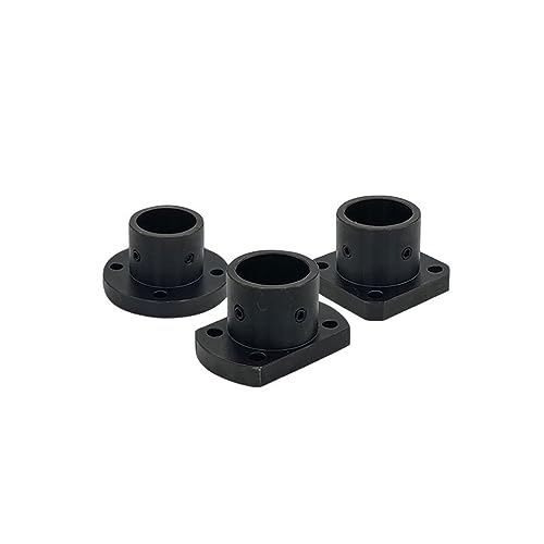 NZBZTMLCYK Führungswellensitz Optische Wellenhalterung Runder Sitz Flachflansch Installation 45 Stahl 6 8 10 12 15 16 20 25 30 35 40 50 Lager(6mm,Circular) von NZBZTMLCYK