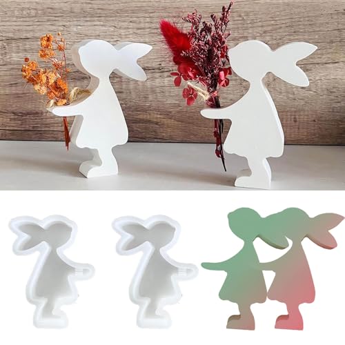 NZDFH 2 Stück Silikonformen Gießformen Ostern, Hasen Silikonform Ostern, Kerzenformen zum Gießen, Silikonform Anhänger Silikonform Frühling für DIY Osterdeko Handwerk NZDFH 2 Stück Silikonformen Gießformen Ostern, Hasen Silikonform Ostern, Kerzenformen zum Gießen, Silikonform Anhänger Silikonform Frühling für DIY Osterdeko Handwerk von NZDFH