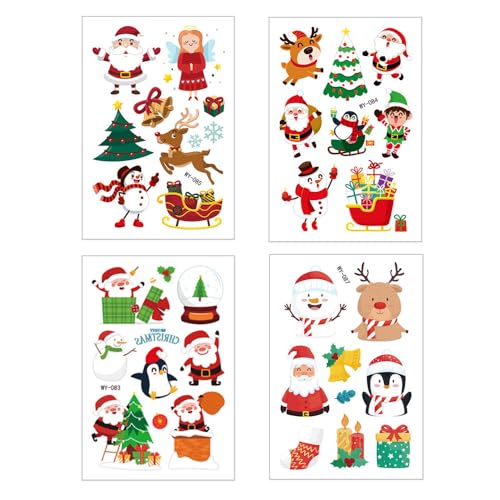 NZDFH 4 Stück Kerzentattoos Weihnachten, Rub on Sticker, Kerzendekoration Ultraleichter Wasseraufkleber Sticker Personalisiert Weihnachten Deko Personalisierte Geschenke Tischdeko Weihnachten NZDFH 4 Stück Kerzentattoos Weihnachten, Rub on Sticker, Kerzendekoration Ultraleichter Wasseraufkleber Sticker Personalisiert Weihnachten Deko Personalisierte Geschenke Tischdeko Weihnachten von NZDFH
