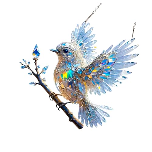 Bluebird Sun Catcher Acrylfärbes Glaseffekt Kunstdekoration Mit Hängenden Kette Für Fenster Innengärten Keine Zerbrechliche Acrylfensterverzierung Geeignet Bluebird Sun Catcher Acrylfärbes Glaseffekt Kunstdekoration Mit Hängenden Kette Für Fenster Innengärten Keine Zerbrechliche Acrylfensterverzierung Geeignet von NZHBOAM