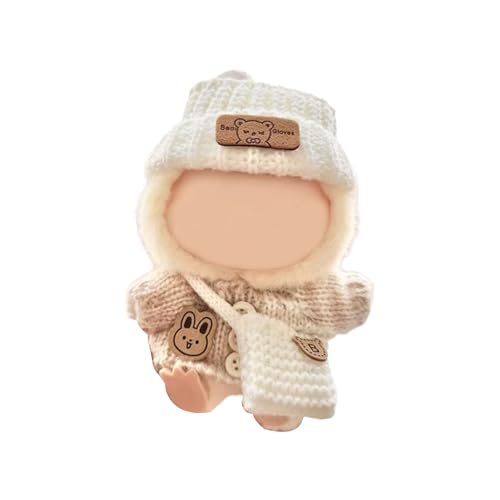 NZHBOAM Stylish Strickwear Kleidung Für 17 cm Puppen Mit Modepulloverhut Und Tasche Für Sammler Und Kinderpuppen von NZHBOAM