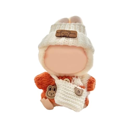NZHBOAM Stylish Strickwear Kleidung Für 17 cm Puppen Mit Modepulloverhut Und Tasche Für Sammler Und Kinderpuppen von NZHBOAM