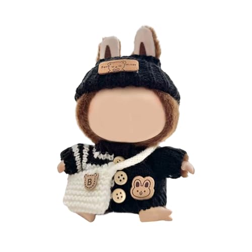 NZHBOAM Stylish Strickwear Kleidung Für 17 cm Puppen Mit Modepulloverhut Und Tasche Für Sammler Und Kinderpuppen von NZHBOAM