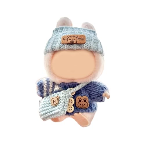 NZHBOAM Stylish Strickwear Kleidung Für 17 cm Puppen Mit Modepulloverhut Und Tasche Für Sammler Und Kinderpuppen von NZHBOAM