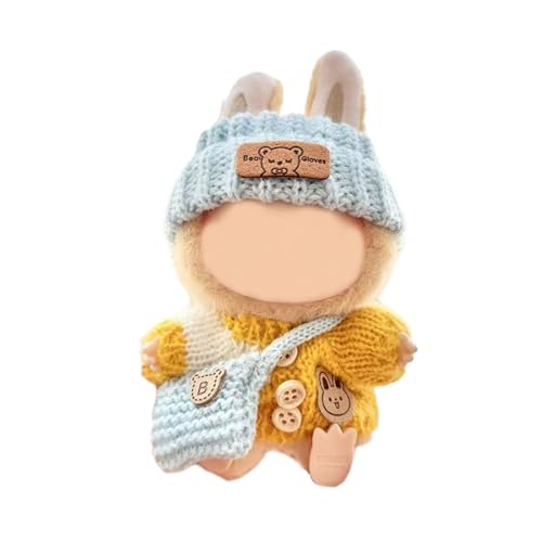 NZHBOAM Stylish Strickwear Kleidung Für 17 cm Puppen Mit Modepulloverhut Und Tasche Für Sammler Und Kinderpuppen von NZHBOAM