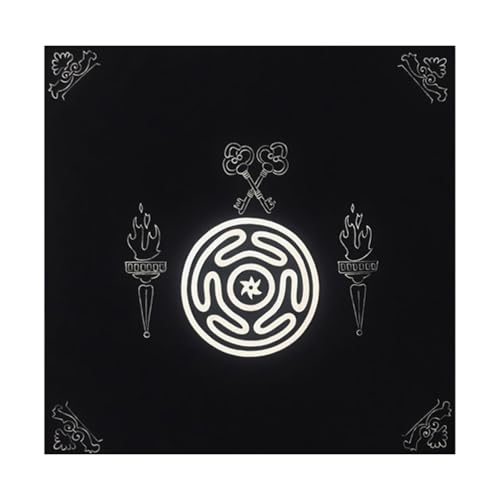 NZHBOAM Tarot Tischdecke Divinations Tabelle Abdeckungen 3 Größe Option ORACKLES Brettspiel Matte Square Form Pendel Tischtuch Glücksabrechnungs Matte Tischtuch von NZHBOAM