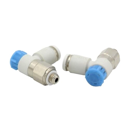 10-teiliger Drehzahlregler mit One-Touch-Anschluss, Meter-in-Drosselventil, pneumatischer Anschluss, AS1211F, AS2211F, 3201F(AS4211F-04-08SA) von NZNGUSHA