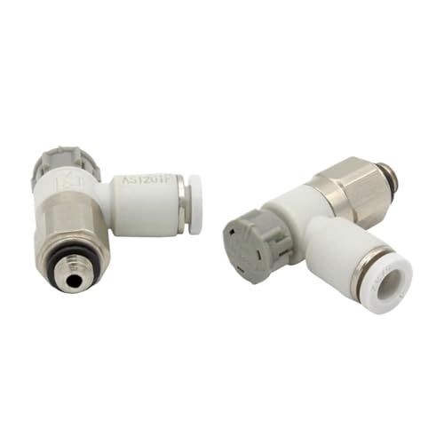 10Pcs Speed ​​Controller Mit One-touch Fitting Meter-out Drossel Ventil Pneumatische Fitting AS1201F AS2201F 3201F(AS2201F-02-10SA) von NZNGUSHA
