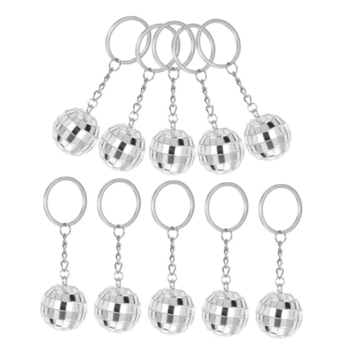 Disco Keychain Farkly Disco Keyring Lustige Schlüsselanhänger Weihnachtsbaum -Hängedekor süße Schlüsselanhänger Disco Party bevorzugt Disco Ball Charm Anhänger Disco Ball Ornament Glas Silber Disco Keychain Farkly Disco Keyring Lustige Schlüsselanhänger Weihnachtsbaum -Hängedekor süße Schlüsselanhänger Disco Party bevorzugt Disco Ball Charm Anhänger Disco Ball Ornament Glas Silber von NZVCQVPU