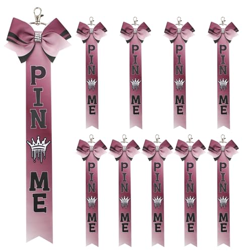NZVCQVPU 10pcs Bowknot Ribbon Keychain mit Strasssteinen Rucksack -Gurt -Dekoration Sportzubehör für Team Bonding Event Bulk Jubel Keychain Set NZVCQVPU 10pcs Bowknot Ribbon Keychain mit Strasssteinen Rucksack -Gurt -Dekoration Sportzubehör für Team Bonding Event Bulk Jubel Keychain Set von NZVCQVPU