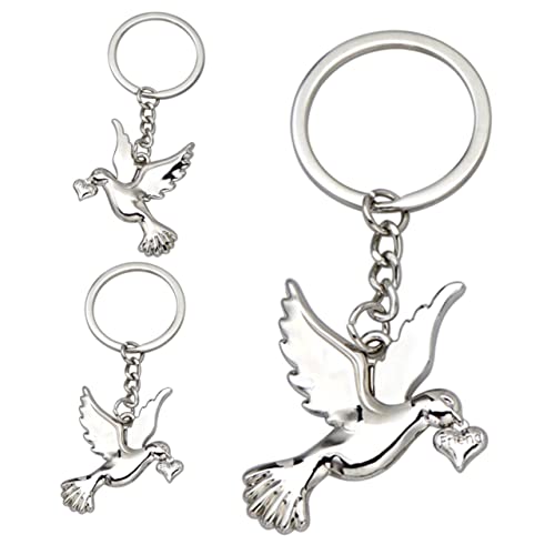 NZVCQVPU 3pcs Dove Charm Keychains Dekorativen Schlüsselanhänger Event NZVCQVPU 3pcs Dove Charm Keychains Dekorativen Schlüsselanhänger Event von NZVCQVPU