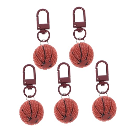 NZVCQVPU 5pcs Basketball Keychain Creative Sport Schlüsselhalter Leichte Taschenanhänger für Jungen und Männer dekorative Accessoires für Rucksäcke Handtaschen Geldbörsen NZVCQVPU 5pcs Basketball Keychain Creative Sport Schlüsselhalter Leichte Taschenanhänger für Jungen und Männer dekorative Accessoires für Rucksäcke Handtaschen Geldbörsen von NZVCQVPU