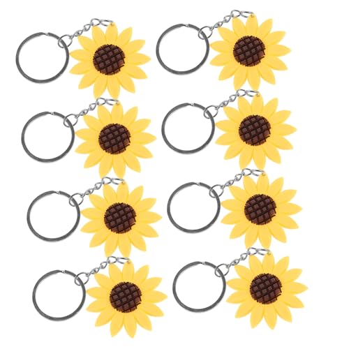 NZVCQVPU 8pcs Sonnenblumenschlüsselkette Langlebige Blütenschlüsselhalter für Taschen Rucksäcke süße Sonnenblumen -Reize für Partys kreative Schlüsselringzubehör für Frauen NZVCQVPU 8pcs Sonnenblumenschlüsselkette Langlebige Blütenschlüsselhalter für Taschen Rucksäcke süße Sonnenblumen -Reize für Partys kreative Schlüsselringzubehör für Frauen von NZVCQVPU
