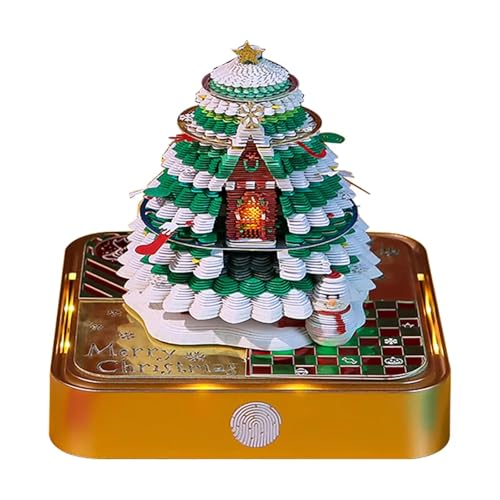 3D-Memoblock, 3D-Kunstkalender, 3D-Memo-Pad, Kalender 2025, Weihnachtsbaum, Papierschnitzerei, Kunstblöcke, Zeitmesser-Kalender mit Licht, Schreibtischkalender, Notizblock, für Schule, Zuhause, Büro, 3D-Memoblock, 3D-Kunstkalender, 3D-Memo-Pad, Kalender 2025, Weihnachtsbaum, Papierschnitzerei, Kunstblöcke, Zeitmesser-Kalender mit Licht, Schreibtischkalender, Notizblock, für Schule, Zuhause, Büro, von NZYPITOW