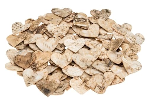 NaDeco Birkenherz 4,5 cm 60 STK.| Holzherzen | Deko Birkenherzen zum Basteln | Deko Herzen | Birkenrinden Herzen | Herzen aus Birkenrinde zum Basteln | Birkenherz | Birken Herzen | Streudeko NaDeco Birkenherz 4,5 cm 60 STK.| Holzherzen | Deko Birkenherzen zum Basteln | Deko Herzen | Birkenrinden Herzen | Herzen aus Birkenrinde zum Basteln | Birkenherz | Birken Herzen | Streudeko von NaDeco