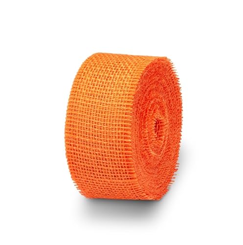 NaDeco Dekoband Jute 25 Meter, Breite 60mm, 15 Farben zur Auswahl1 | Jute Band | Juteschnur | Jute Wickelband | Flaschen Band | Hochzeitsdekoration | Tischdekoration, Farbe:Orange NaDeco Dekoband Jute 25 Meter, Breite 60mm, 15 Farben zur Auswahl1 | Jute Band | Juteschnur | Jute Wickelband | Flaschen Band | Hochzeitsdekoration | Tischdekoration, Farbe:Orange von NaDeco