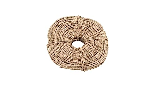 NaDeco Seegras-Seil, Gewicht ca. 0,5 kg, in 3 und 6 mm Durchmesser erhältlich | Seegras-Kordel | Tauwerk | Flachs-Seil | Hanf-Seil | Strick | Floristen-Seil | Leinen-Flachs-Seil, Größe:Ø 3 mm von NaDeco