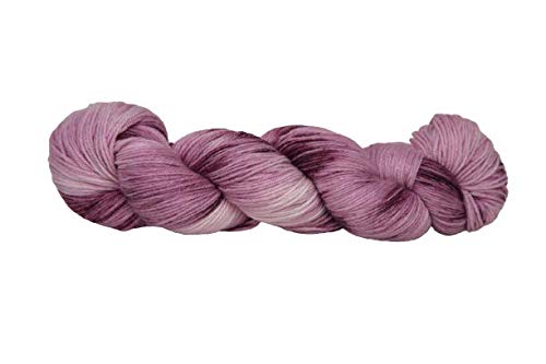 NaRoKnit Sockenwolle Bamboo Superfine handgefärbt - bordeaux/natur - 60% Schurwolle / 25% Bambus aus Viscose / 15% Polyamid (Australische Schurwolle 22 Mikron, mulesingfrei) 100 g / 400 m von NaRoKnit