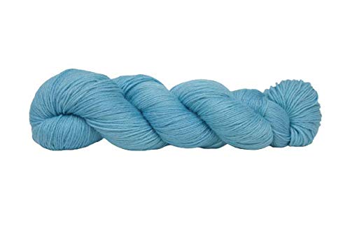 Sockenwolle Bamboo Superfine handgefärbt - electric blue - auf 60% Schurwolle / 25% Bambus aus Viscose / 15% Polyamid (Australische Schurwolle 22 Mikron, mulesingfrei)100 g / 400 m von NaRoKnit