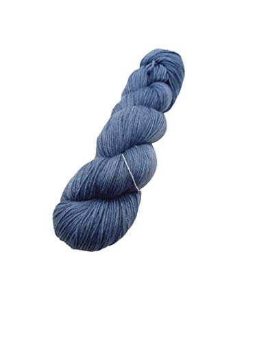 Sockenwolle Superfine handgefärbt - navy blue - 75% Schurwolle / 25% Polyamid - Australische Schurwolle 22 Mikron 100 g ca 400 m von NaRoKnit