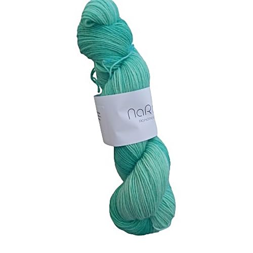 Sockenwolle handgefärbt 100 g ca 420 m 75% Wolle/25% Polyamid - emerald von NaRoKnit
