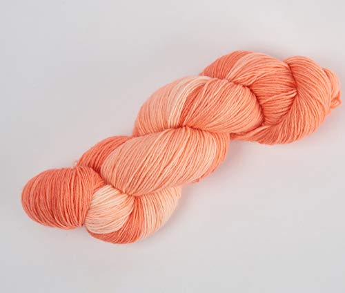Sockenwolle handgefärbt 100 g ca 420 m 75% Wolle/25% Polyamid -scarlet Sockenwolle handgefärbt 100 g ca 420 m 75% Wolle/25% Polyamid -scarlet von NaRoKnit