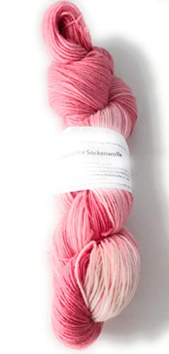 Sockenwolle handgefärbt 100 g ca 420 m 75% Wolle/25% Polyamid Sockenwolle handgefärbt 100 g ca 420 m 75% Wolle/25% Polyamid von NaRoKnit