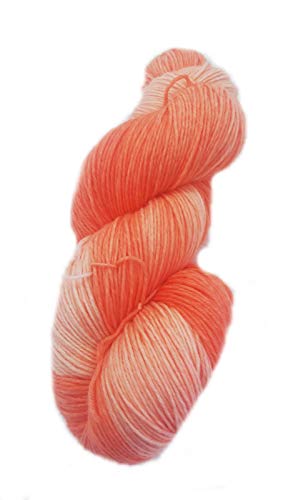Sockenwolle handgefärbt 6fädig 150 g ca 420 m 75% Wolle/25% Polyamid - scarlet Sockenwolle handgefärbt 6fädig 150 g ca 420 m 75% Wolle/25% Polyamid - scarlet von NaRoKnit