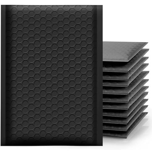 NaXew Luftpolsterumschläge, A6, leicht abziehbar, Luftpolster-Versandtaschen, Luftpolsterumschlag, gepolsterte Schutzverpackung, 100 x 165 cm, Schwarz, A6, 10 Stück NaXew Luftpolsterumschläge, A6, leicht abziehbar, Luftpolster-Versandtaschen, Luftpolsterumschlag, gepolsterte Schutzverpackung, 100 x 165 cm, Schwarz, A6, 10 Stück von NaXew