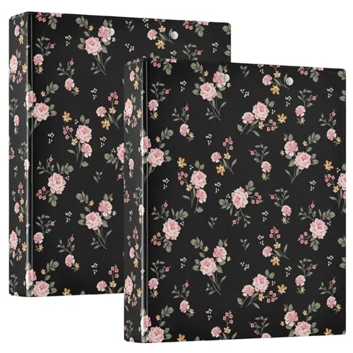 Ringbuch mit 3 Ringen, Vintage-Blumenmuster, 3,8 cm, A4, Papiergröße, niedlich, dekorativ, Hardcover mit Innentaschen, Binder-Organizer für Zuhause, Schule, Büro, Zubehör Ringbuch mit 3 Ringen, Vintage-Blumenmuster, 3,8 cm, A4, Papiergröße, niedlich, dekorativ, Hardcover mit Innentaschen, Binder-Organizer für Zuhause, Schule, Büro, Zubehör von Naanle