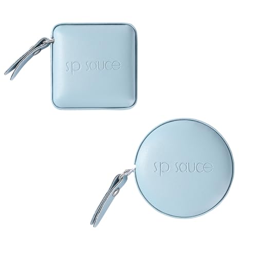 Maßband Körper, Weiches Körpermaßband, Präzisionsband, Maßband nähen Stoff Tailor Cloth Craft Messung Tape, 150cm einziehbares doppelseitiges Maßband (2 PCS). (blau) von Naapesi