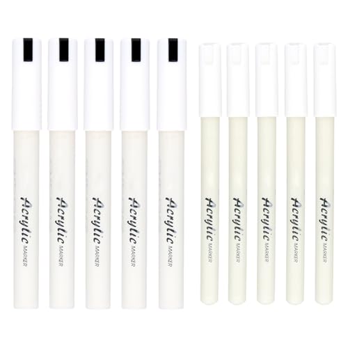 Naapesi Acrylstifte Weiß 8 Stück, Wasserfester alkohol marker für Holz, Kunststoff, Stein, Kleidung, Stoff, Papier, Grabstein, Reifen Permanent Marker Weiß 2-3mm Fein Naapesi Acrylstifte Weiß 8 Stück, Wasserfester alkohol marker für Holz, Kunststoff, Stein, Kleidung, Stoff, Papier, Grabstein, Reifen Permanent Marker Weiß 2-3mm Fein von Naapesi