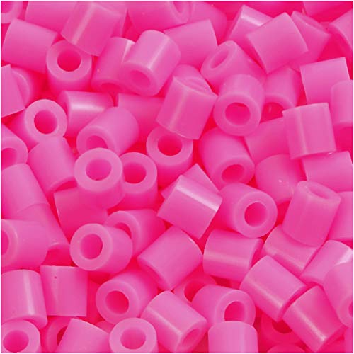 Nabbi Schmelzperlen aus Kunststoff, Plastik, Bright Pink Neon, 1100-Piece von Nabbi