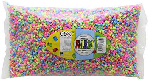 Nabbi Schmelzperlen aus Kunststoff, Plastik, Pastellfarben, 20000-Piece von Nabbi