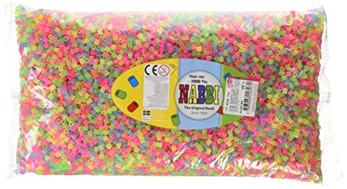 Nabbi Schmelzperlen aus Kunststoff, Plastik, neon, 20000-Piece von Nabbi