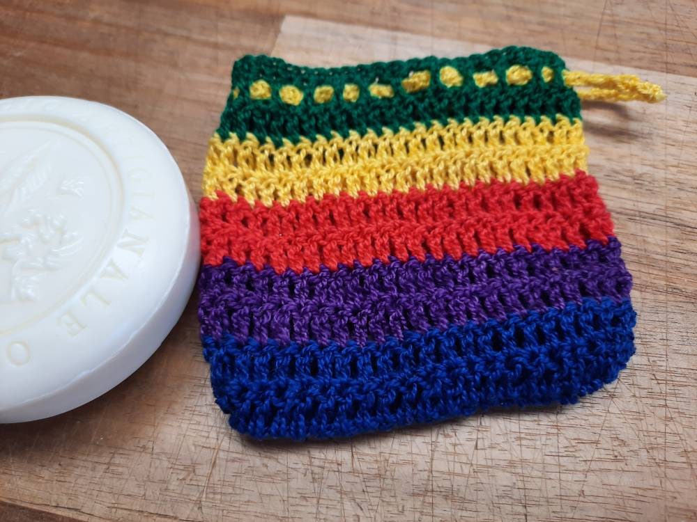 Häkel Seifen Säckchen Regenbogen Häkel Seifen Säckchen Regenbogen von Nachtklabauter