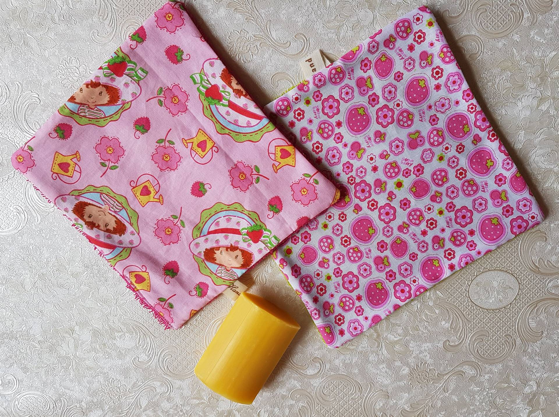 Kinder Waschlappen Set Emily Erdbeer Kinder Waschlappen Set Emily Erdbeer von Nachtklabauter