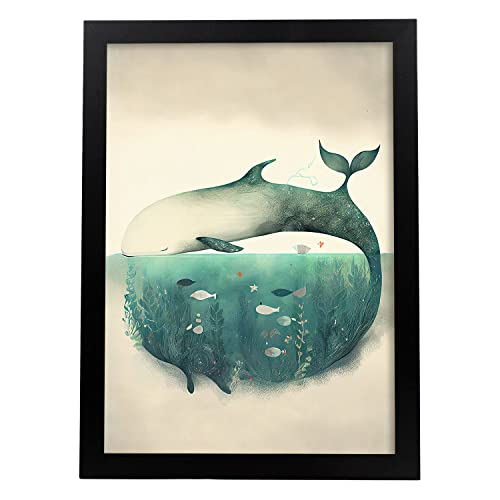 Nacnic Delfin Poster im Präzisionsstil. Illustrationen süßer schlafender Tiere in warmen Farben für Kinderzimmer. Innenarchitektur und Dekoration. A4. Nacnic Delfin Poster im Präzisionsstil. Illustrationen süßer schlafender Tiere in warmen Farben für Kinderzimmer. Innenarchitektur und Dekoration. A4. von Nacnic