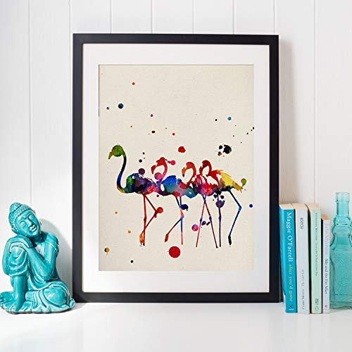 Nacnic Flamencos Vier Plakat mit Aquarellentwurf. Mischen Sie mit Aquarell-Stylesheets für die Innendekoration. A4-Format Nacnic Flamencos Vier Plakat mit Aquarellentwurf. Mischen Sie mit Aquarell-Stylesheets für die Innendekoration. A4-Format von Nacnic