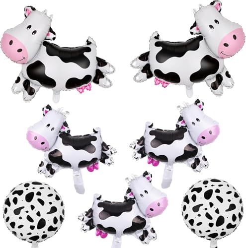 Kuh Ballons, Groß Kuh Folienballon Luftballons Kuh für Kinder Bauernhof Geburtstag Deko, Helium Ballon Kuh Latex Ballons Kuh Mylar Folienluftballon für Scheune Bauernhof Tier Thema Party Dekorationen Kuh Ballons, Groß Kuh Folienballon Luftballons Kuh für Kinder Bauernhof Geburtstag Deko, Helium Ballon Kuh Latex Ballons Kuh Mylar Folienluftballon für Scheune Bauernhof Tier Thema Party Dekorationen von Nacori