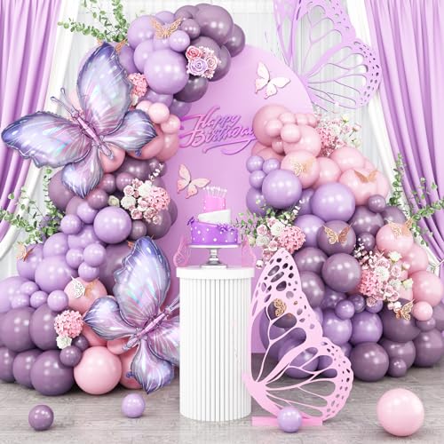 Luftballons Girlande Schmetterlinge, 110 Stück Lila Rosa Latex Ballons Bogen 18 10 5 Zoll Pastell Lavendel Rosa Luftballons Girlande Rosa Violett Latex Ballon für Mädchen Geburtstag Babyparty Luftballons Girlande Schmetterlinge, 110 Stück Lila Rosa Latex Ballons Bogen 18 10 5 Zoll Pastell Lavendel Rosa Luftballons Girlande Rosa Violett Latex Ballon für Mädchen Geburtstag Babyparty von Nacori