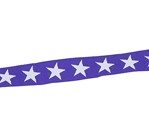 Band Webband Nähband Stoffband Sterne violett 100 cm - Band zum Basteln und Nähen von Nadeltraum
