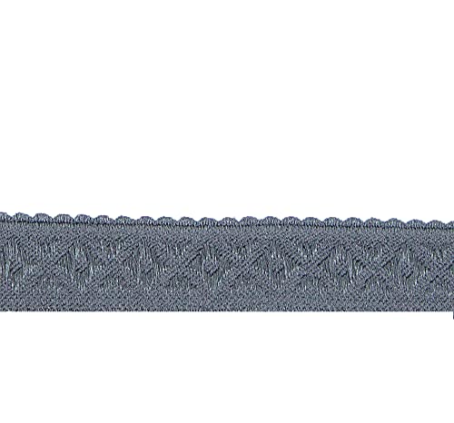 Band elatisches Schrägband Jacquard Nähband Stoffband dunkelgrau 100 cm - Band zum Basteln und Nähen Band elatisches Schrägband Jacquard Nähband Stoffband dunkelgrau 100 cm - Band zum Basteln und Nähen von Nadeltraum