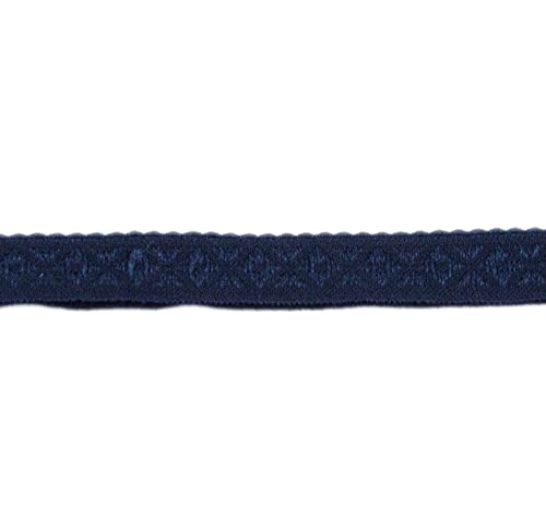 Band elatisches Schrägband Jacquard Nähband Stoffband marine 100 cm - Band zum Basteln und Nähen Band elatisches Schrägband Jacquard Nähband Stoffband marine 100 cm - Band zum Basteln und Nähen von Nadeltraum