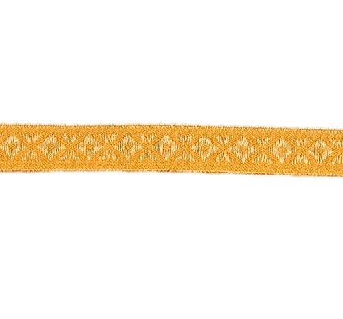 Band elatisches Schrägband Jacquard Nähband Stoffband ocker 100 cm - Band zum Basteln und Nähen Band elatisches Schrägband Jacquard Nähband Stoffband ocker 100 cm - Band zum Basteln und Nähen von Nadeltraum