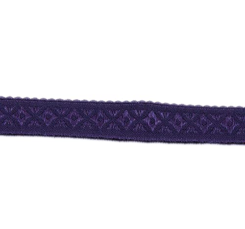 Band elatisches Schrägband Jacquard Nähband Stoffband violett 100 cm - Band zum Basteln und Nähen Band elatisches Schrägband Jacquard Nähband Stoffband violett 100 cm - Band zum Basteln und Nähen von Nadeltraum